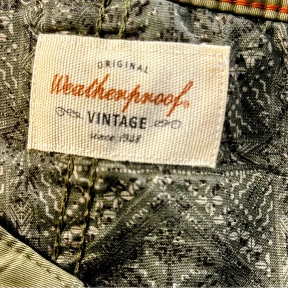 Men Original Weatherproof Vintage Olive Green Khakis - Picture 3 of 9